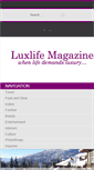 Mobile Screenshot of luxlifemag.com